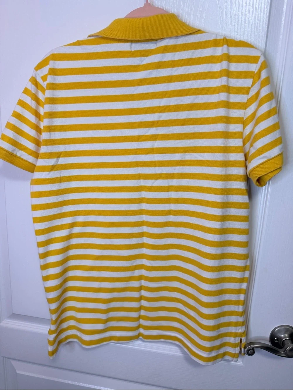Polo by Ralph Lauren Yellow & White Striped Short-Sleeve Polo
